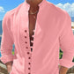 👕50% OFF NOW! 🌊 Men's Linen Button Up Summer Beach Shirt – Breathable, lightweight & relaxed fit – perfect for seaside vacations, BBQs or sunny days ☀️