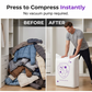 🏆 Last Day Special Price £7.99!👍SpaceSaver™ Vacuum Storage Bags – Airtight, Reusable & BPA-Free 🛡️ | Save 75% Space for Clothes, Duvets & Blankets 🏠 | UK-Tested Home Organisation Solution! ♻️