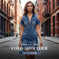 👗 50% OFF NOW!🌸 Women's V-Neck Cold-Shoulder Denim Dress
