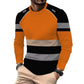 🏕️Men's Printed Round-neck Long-sleeve Shirt