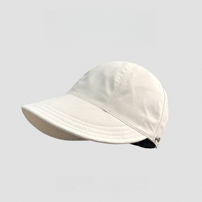 ✨Women’s UPF 50+ Elegant Foldable Sun Hat – Wide-Brim Cotton Bucket Hat with Neck Flap & Adjustable Strap 🌞🇬🇧 | Packable, Breathable & Beach-Ready