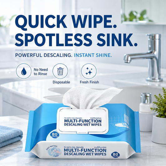 🔥LAST DAY SALE Only￡11.99!⏳Multi-function Bathroom Descaling Cleaning Wipes