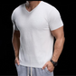 👕 LIMITED-TIME 50% OFF! ✨ Breathable V-Neck Knit Tee – Textured Finish, Athletic Fit, Gym to Street 🏋️