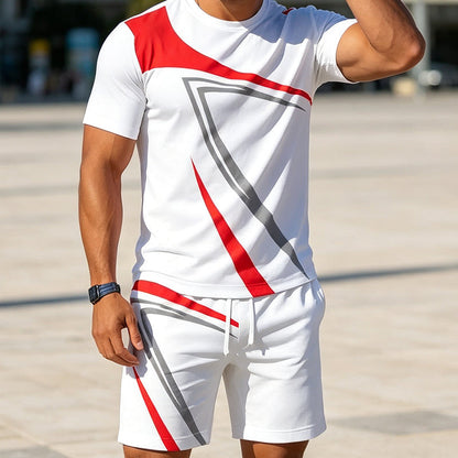 👕Men's Casual Summer T-Shirt & Shorts 2-Piece Set