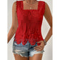 💝 Women's Elegant Square Neck Lace Tank Top