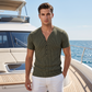 🎉 LIMITED TIME 50% OFF! 👕 Breathable T-Shirt – Classic V-Neck Henley Design & Premium Polyester Fabric 💪