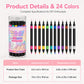 🎁🔥Last day sale 50% OFF!💞10K+ SOLD!🎨✨24 Colours Dual-Ended Nail Art Pens — Fine & Brush Tips, Smooth Ink Flow! Salon-Quality Nails at Home 💅