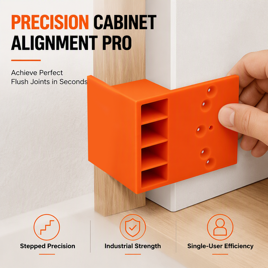 ⏳🔥LIMITED-TIME 50% OFF! 🔧 Wardrobe Panel Alignment Jig: One-Hand Solo Installation, Flush Edges, Solid Molded, 20/22mm