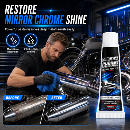 🏍️50% OFF!✨Metal Polishing Paste – restores mirror chrome shine, dissolves rust & oxidation. Long-lasting protective barrier for exhausts, rims & more! 🛡️💪