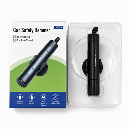⏳LIMITED TIME 50% OFF 🚨Mini Spring-Loaded Car Emergency Escape Tool | Window Breaker & Recessed Seatbelt Cutter🪟